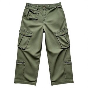 Fashion Nova Army Green Cargo Pants 1X‎ 9 Pocket Streetwear utilitarian Military